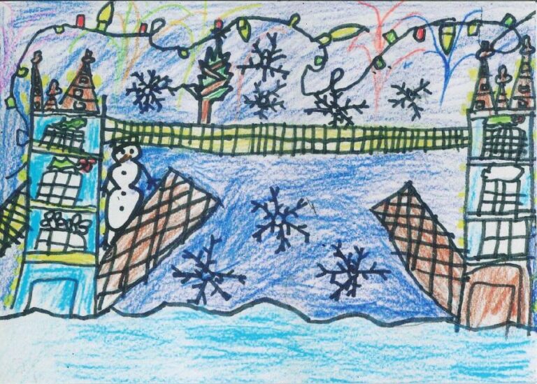 The Mayor of Tower Hamlets chose Inaaya’s design for his Christmas card